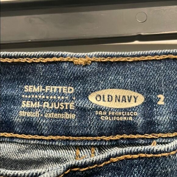 Old Navy Women’s Denim Blue Jean Shorts Size 2 Frayed Hem Casual - Picture 3 of 5